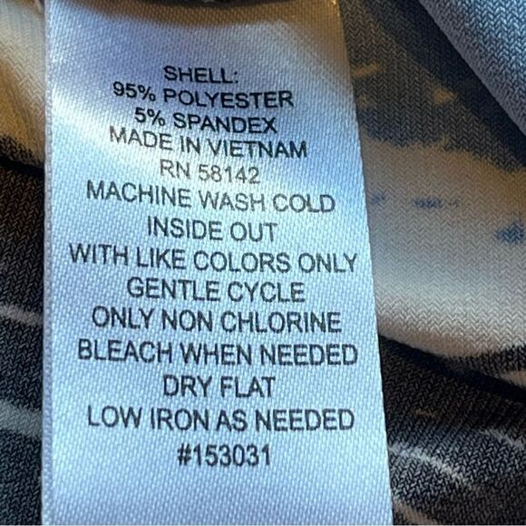 London Style Collection Women's Long Sleeveless Dress Black/Blue/Wht Size XS - Picture 7 of 14